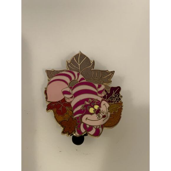 RARE Limited Edition 250 Disney Shopping Fall Leaves Cheshire Cat Trading Pin - Picture 2 of 4